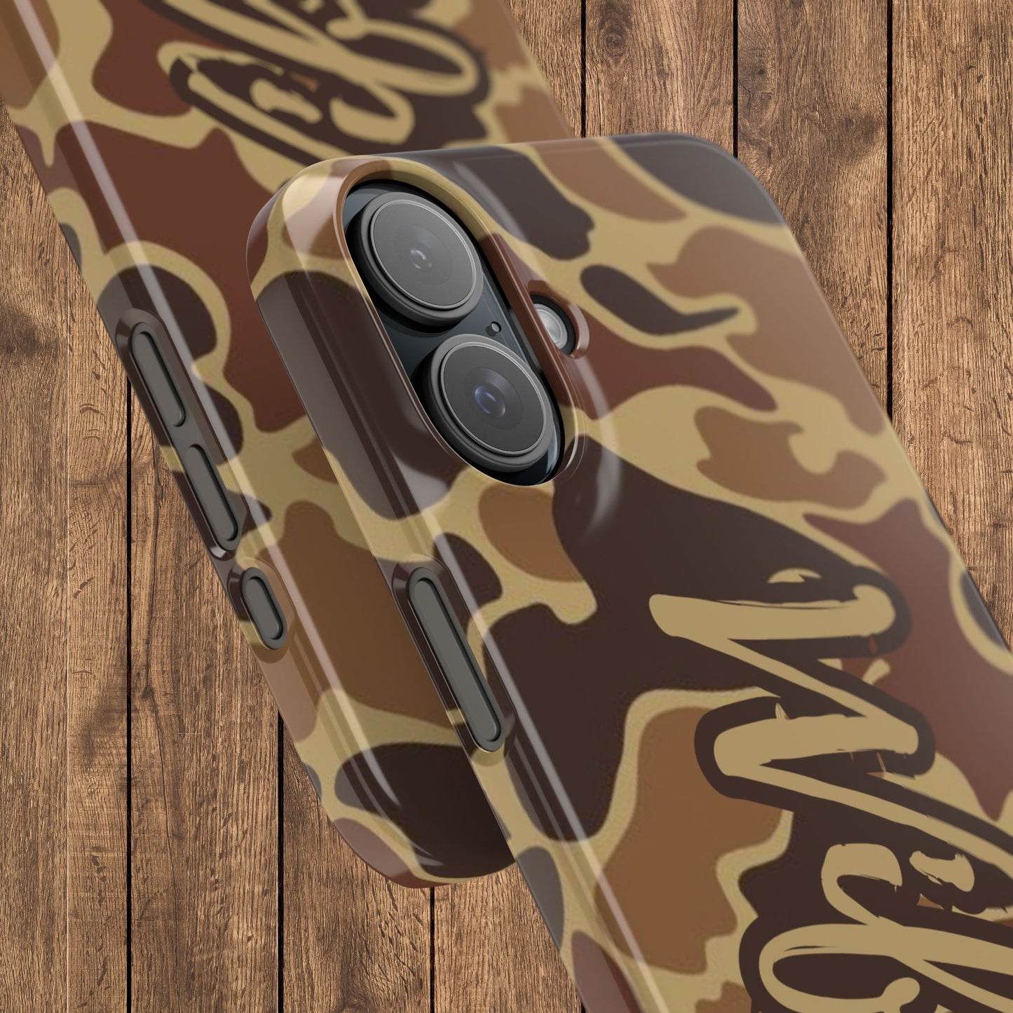 Camouflage Duck Waterfowl Slim IPhone Case - 'Wifey' Design