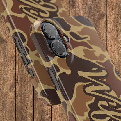 Camouflage Duck Waterfowl Slim IPhone Case - 'Wifey' Design