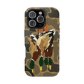 Old School Camouflage Mallard Duck Hanging Hunting Tough Magnetic iPhone Case