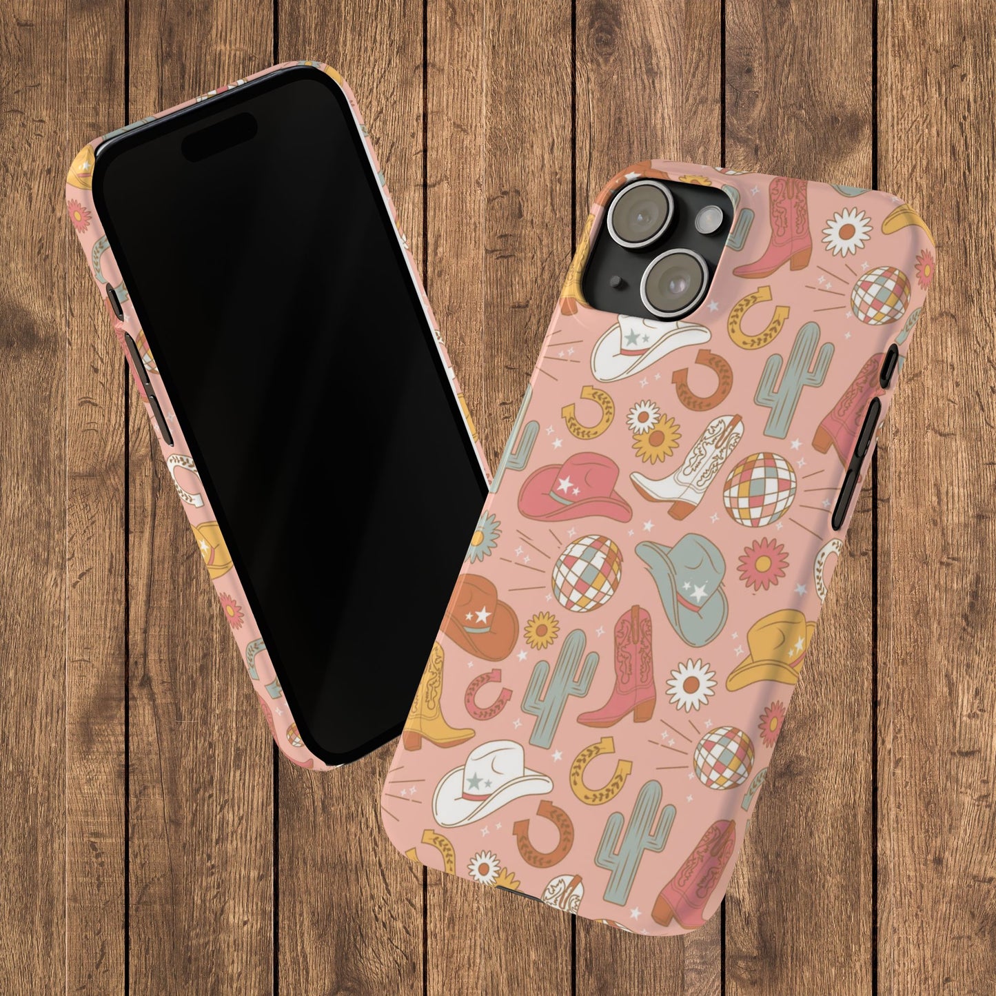 Disco Cowgirl Pink Slim iPhone Case