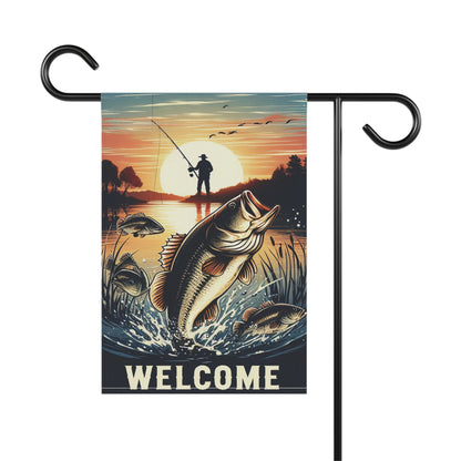 Fisherman's Welcome Garden Flag 12" x 18"