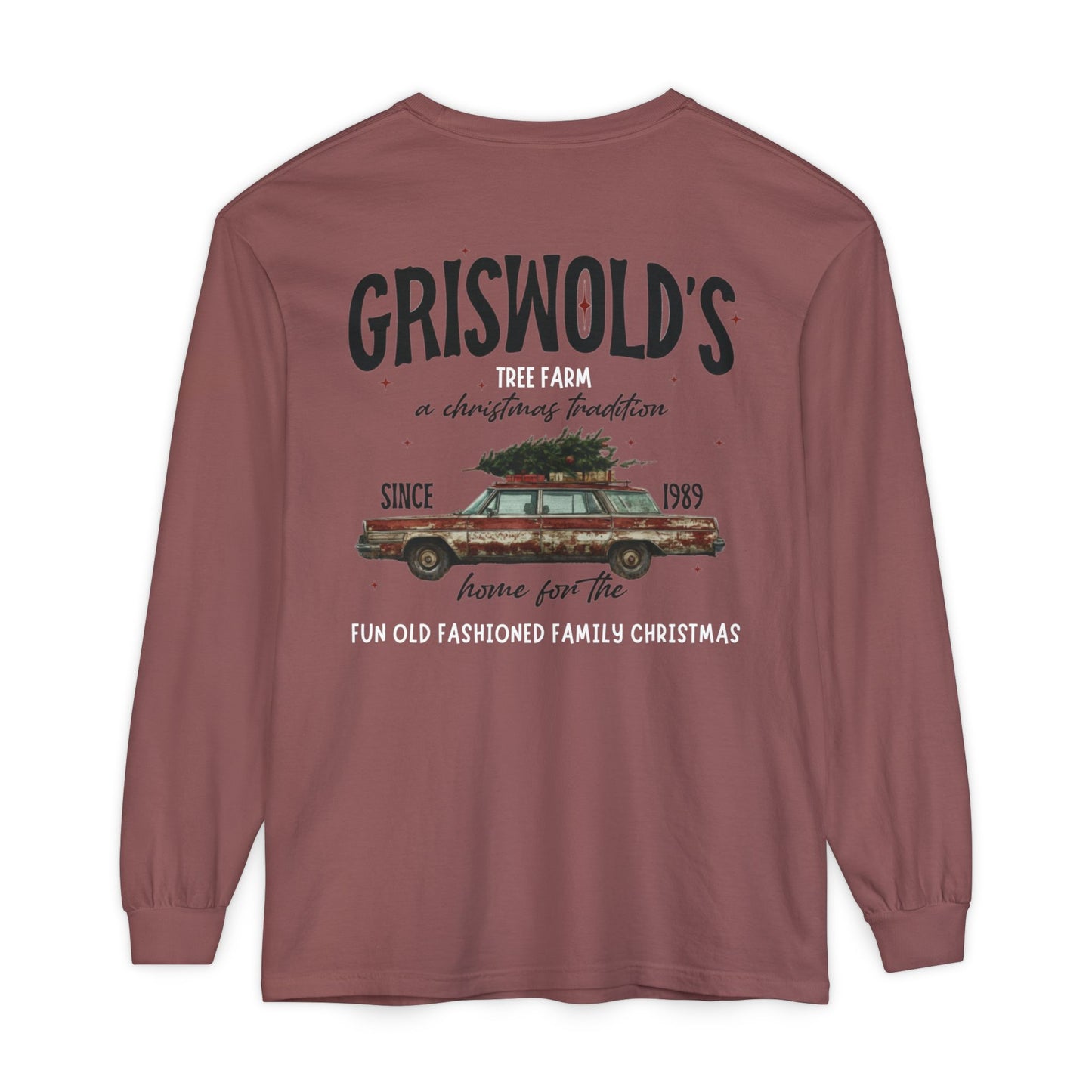 Griswold’s Tree Farm, A Christmas Classic Long Sleeve Graphic T-Shirt