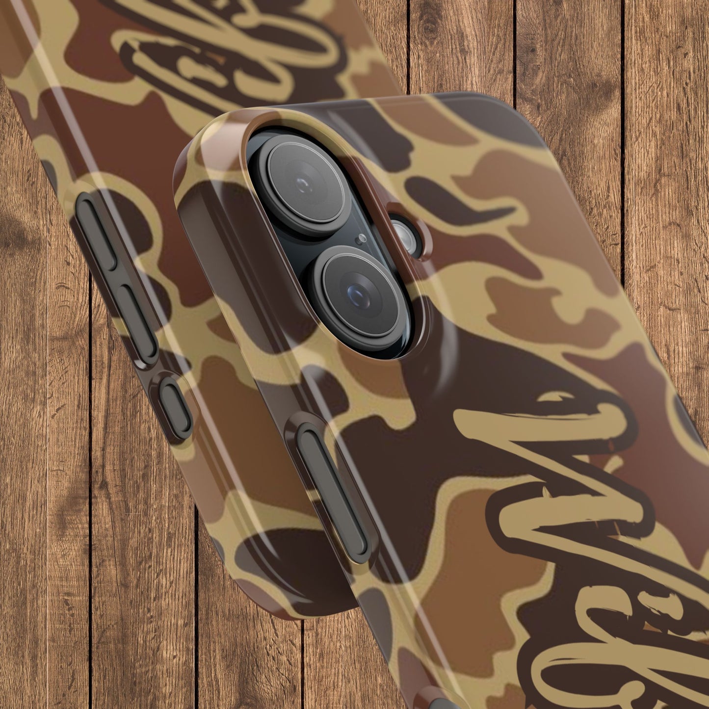 Camouflage Duck Waterfowl Slim IPhone Case - 'Wifey' Design