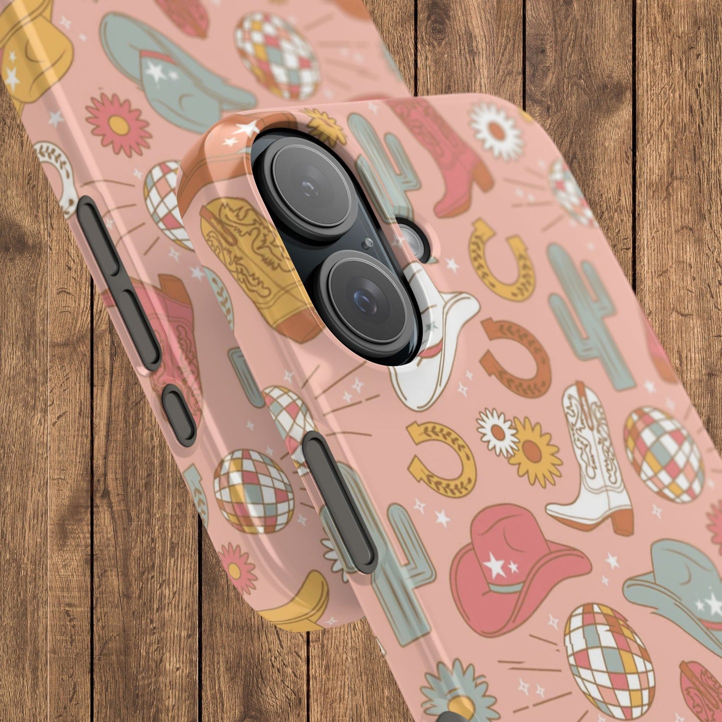 Disco Cowgirl Pink Slim iPhone Case