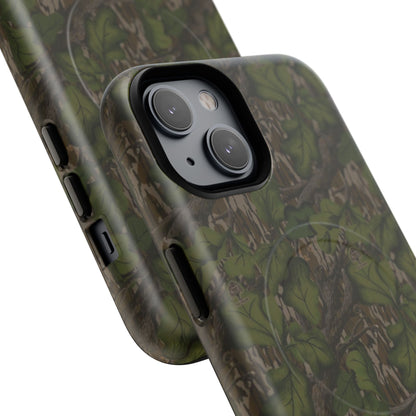 Full Foliage Camouflage Magnetic Impact-Resistant Phone Case for Apple iPhone Models