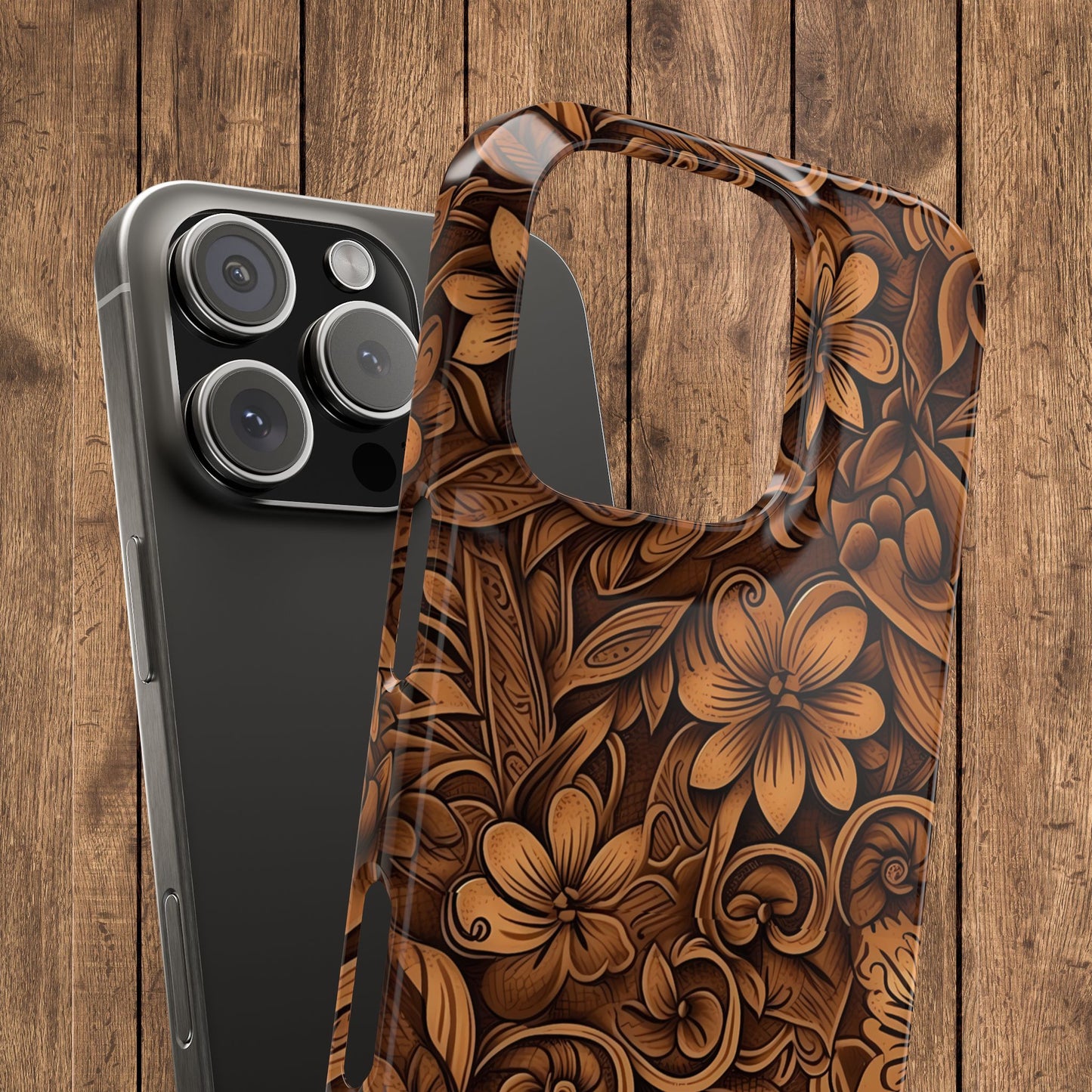 Tooled Leather Western Slim iPhone Case