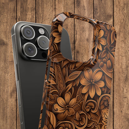 Tooled Leather Western Slim iPhone Case