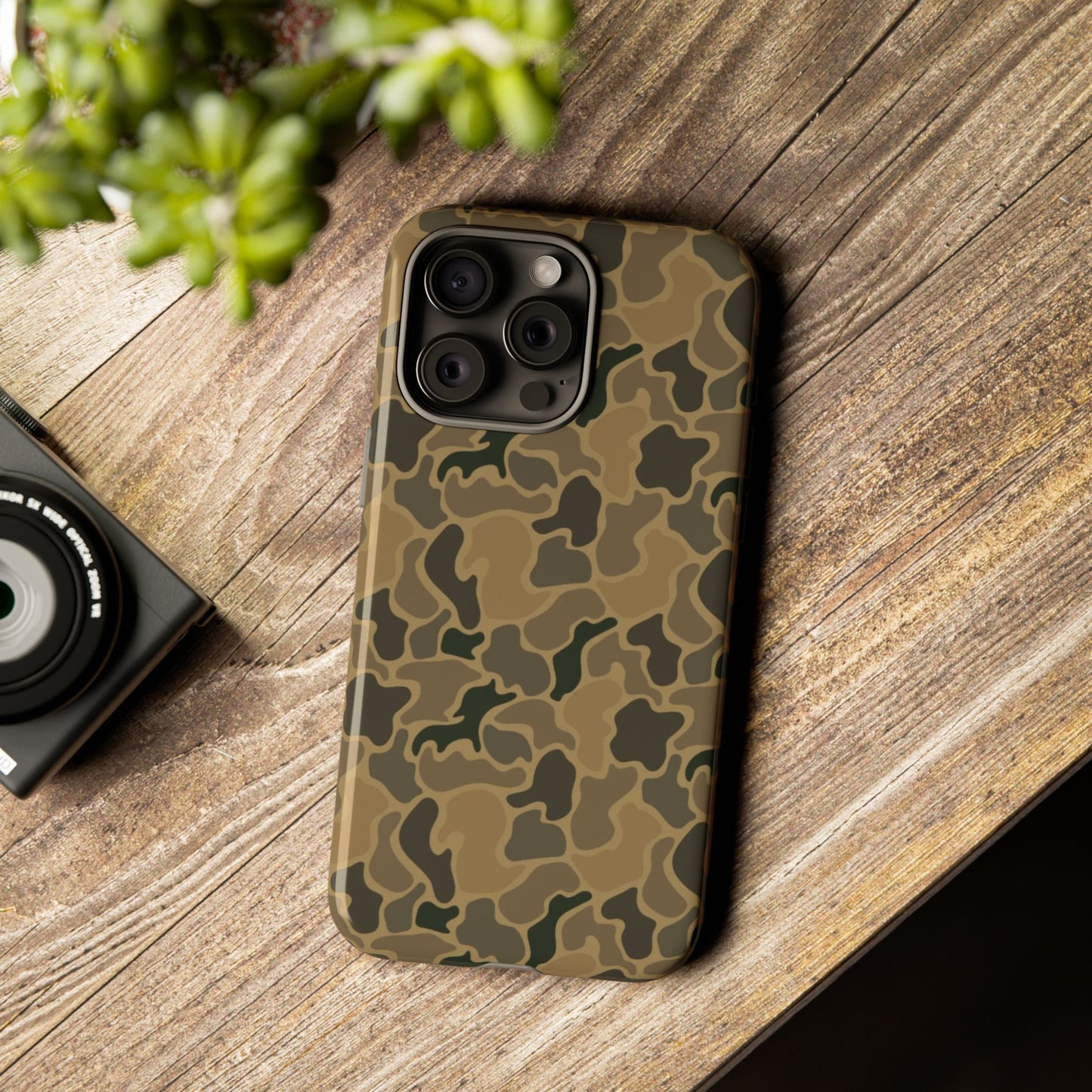 Brown Old Skool Camo IPhone Tough Cases