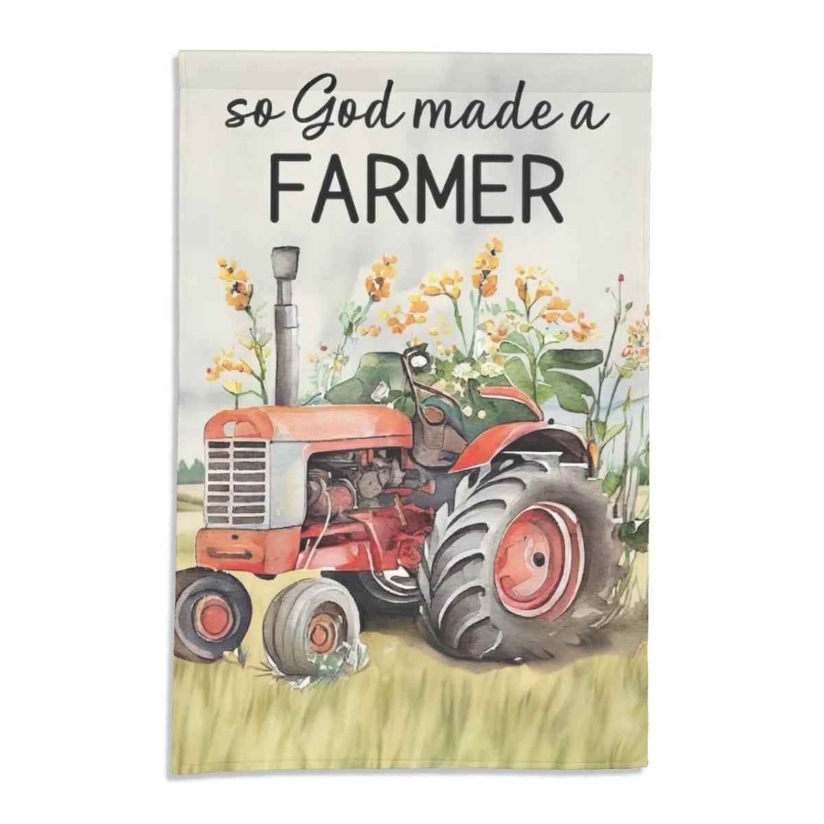 God Made A Farmer Lightweight Outdoor Garden Flag Yard Decorations