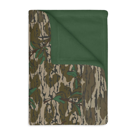 Greenleaf Camouflage Fleece Throw Blanket 40x30