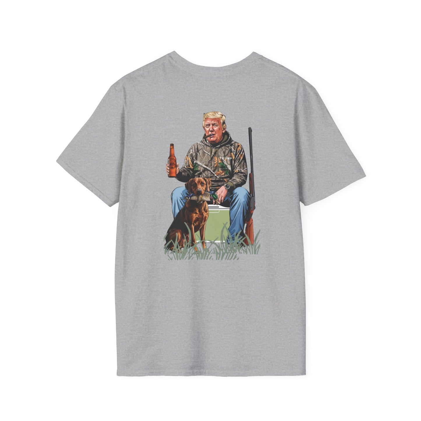Trump Duck Hunting Graphic Hunting Softstyle Graphic Tee