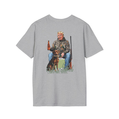 Trump Duck Hunting Graphic Hunting Softstyle Graphic Tee