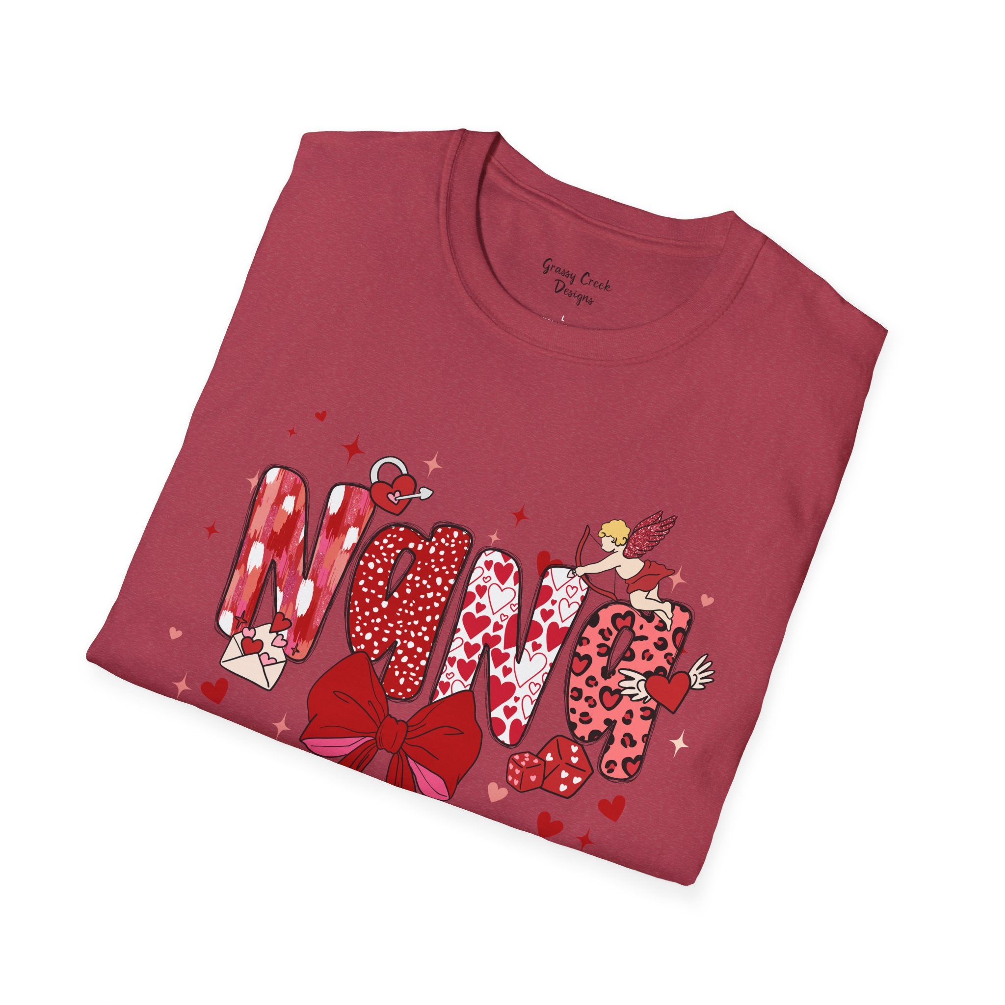 Nana Doodle Letter Valentine's Day Graphic T-Shirt