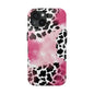 Pink Watercolor Cow Print Blend iPhone Tough Phone Case