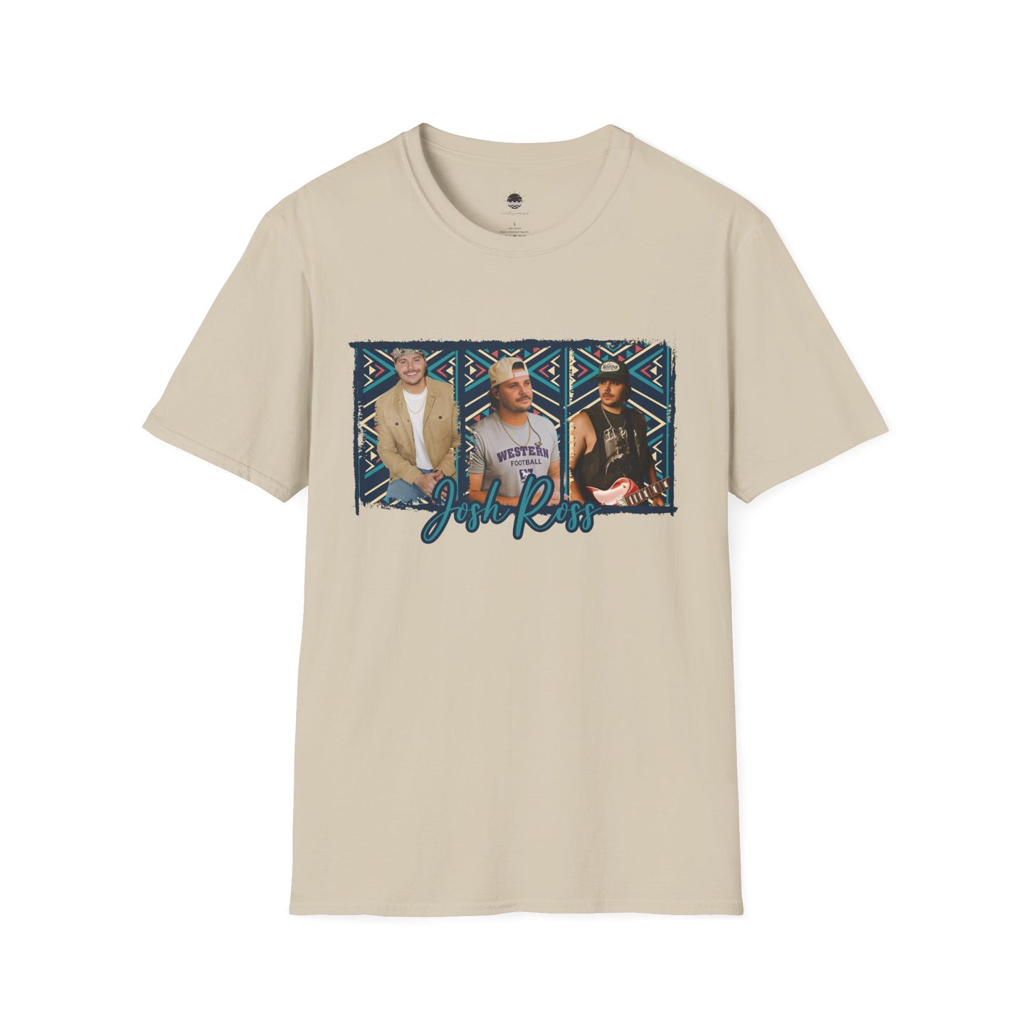 Josh Ross Country Artist Inspired Triple Aztec Digital Drawing Softstyle T-Shirt