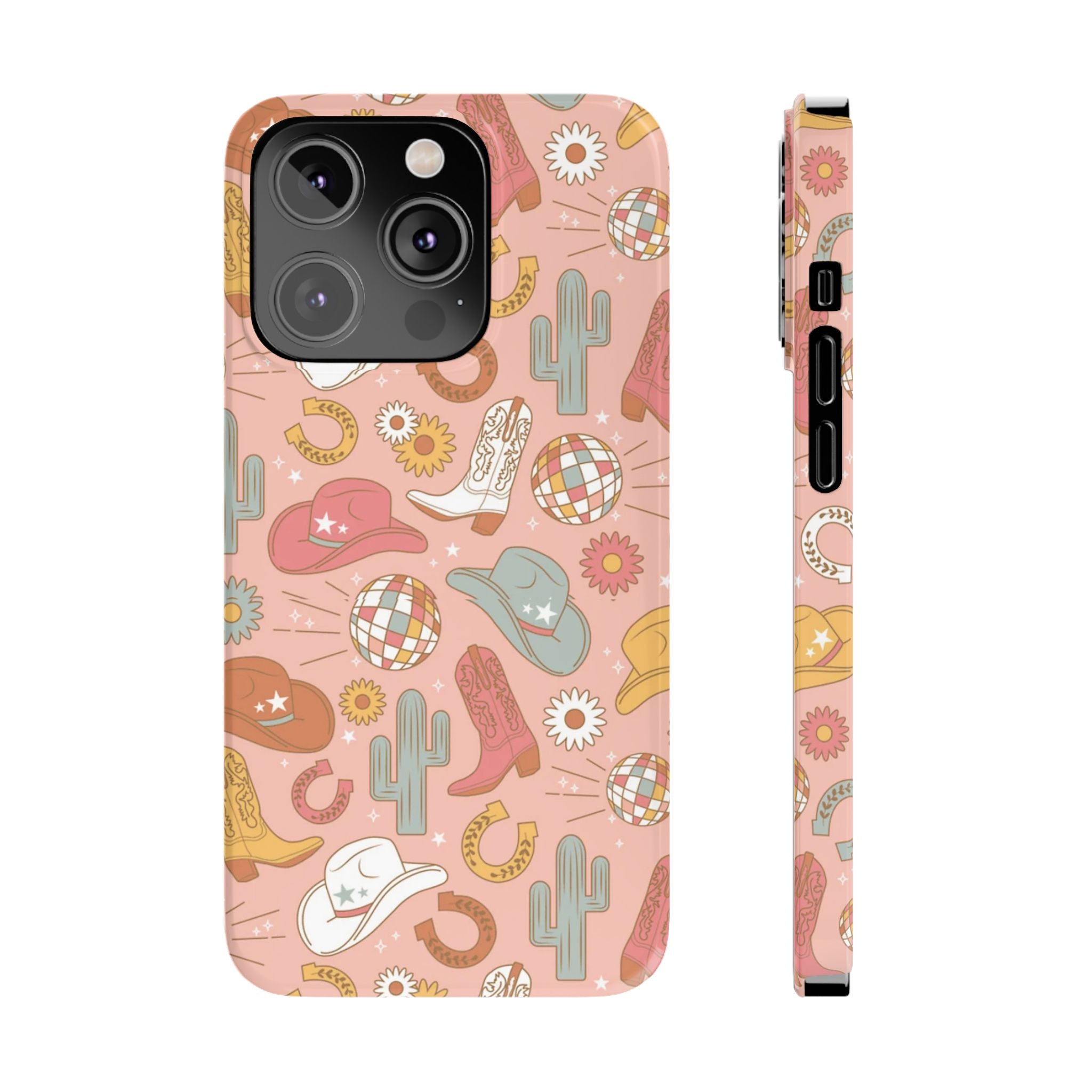 Disco Cowgirl Pink Slim iPhone Case