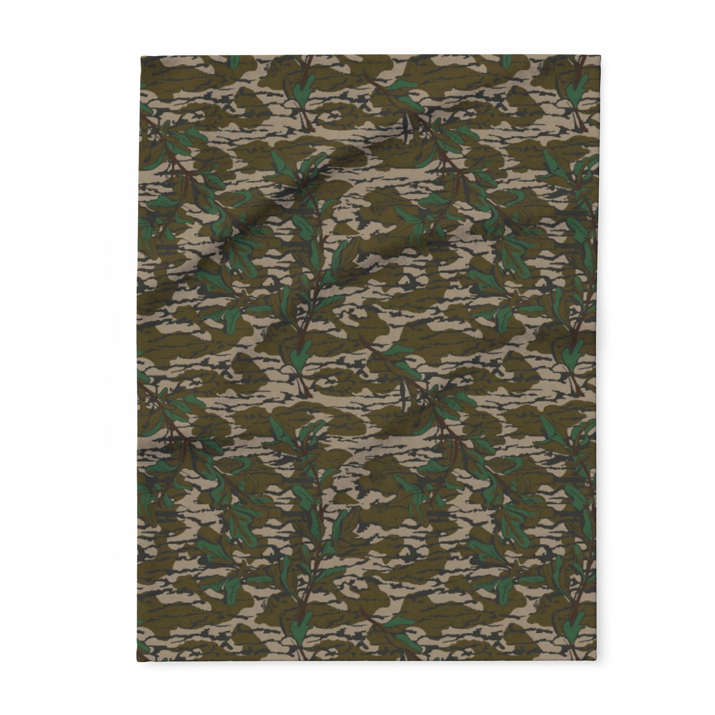 Greenleaf Camouflage Fleece Throw Blanket 40x30