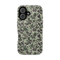 Green Old School Camo Tough Magnetic iPhone Case