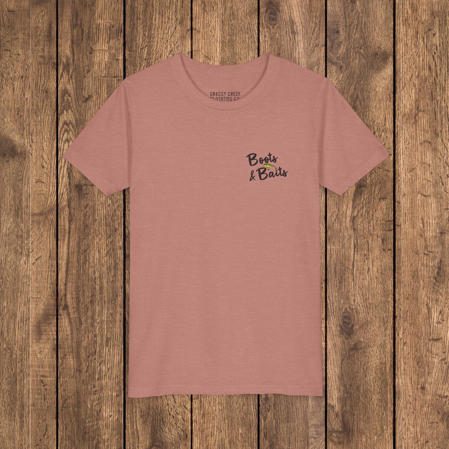 Boots & Baits Fishing Adventure Youth Graphic Tee