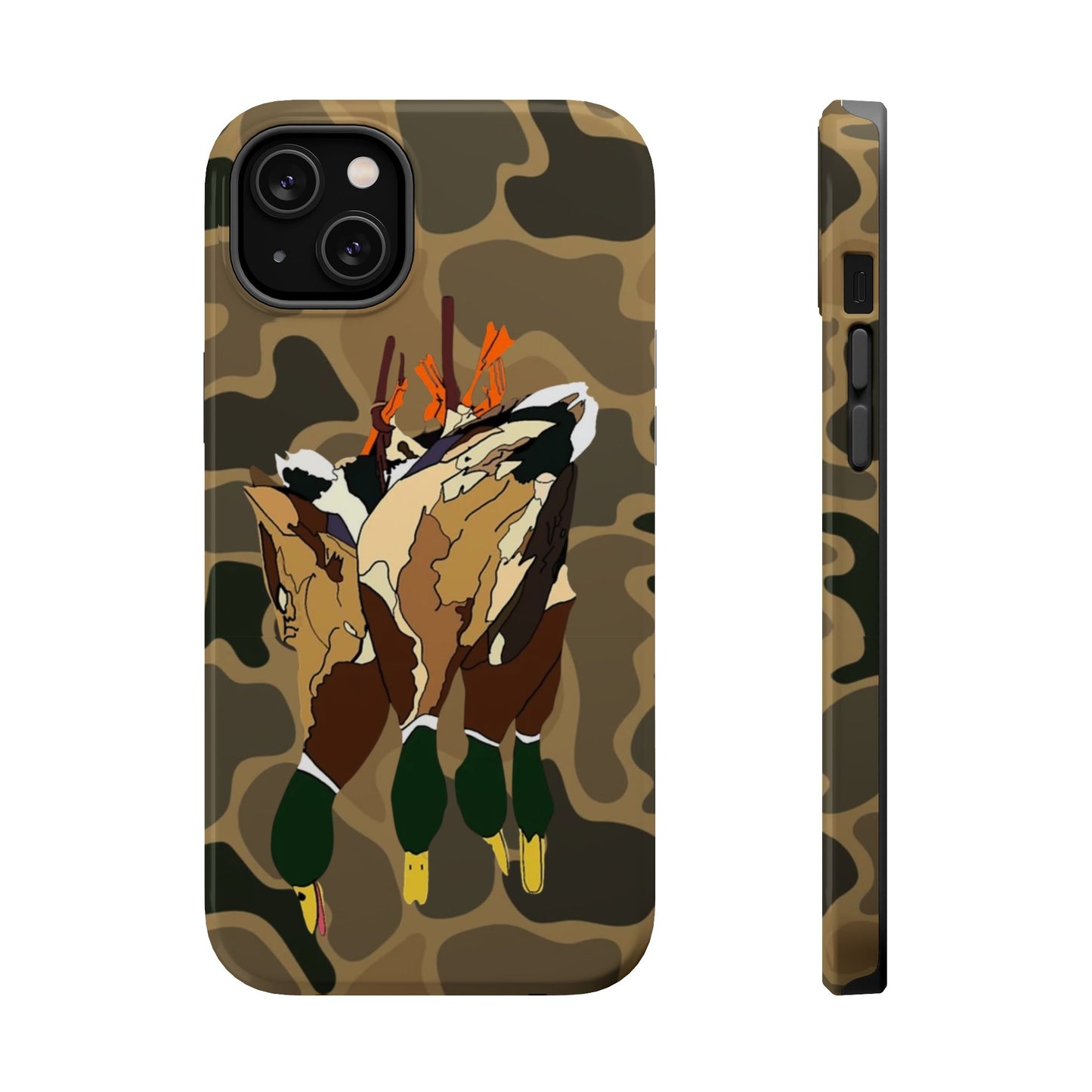 Old School Camouflage Mallard Duck Hanging Hunting Tough Magnetic iPhone Case