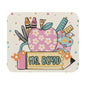 Personalized Teacher Mouse Pad - Cute Apple Design for Educators