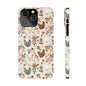 Charming Floral Chicken Slim iPhone Case