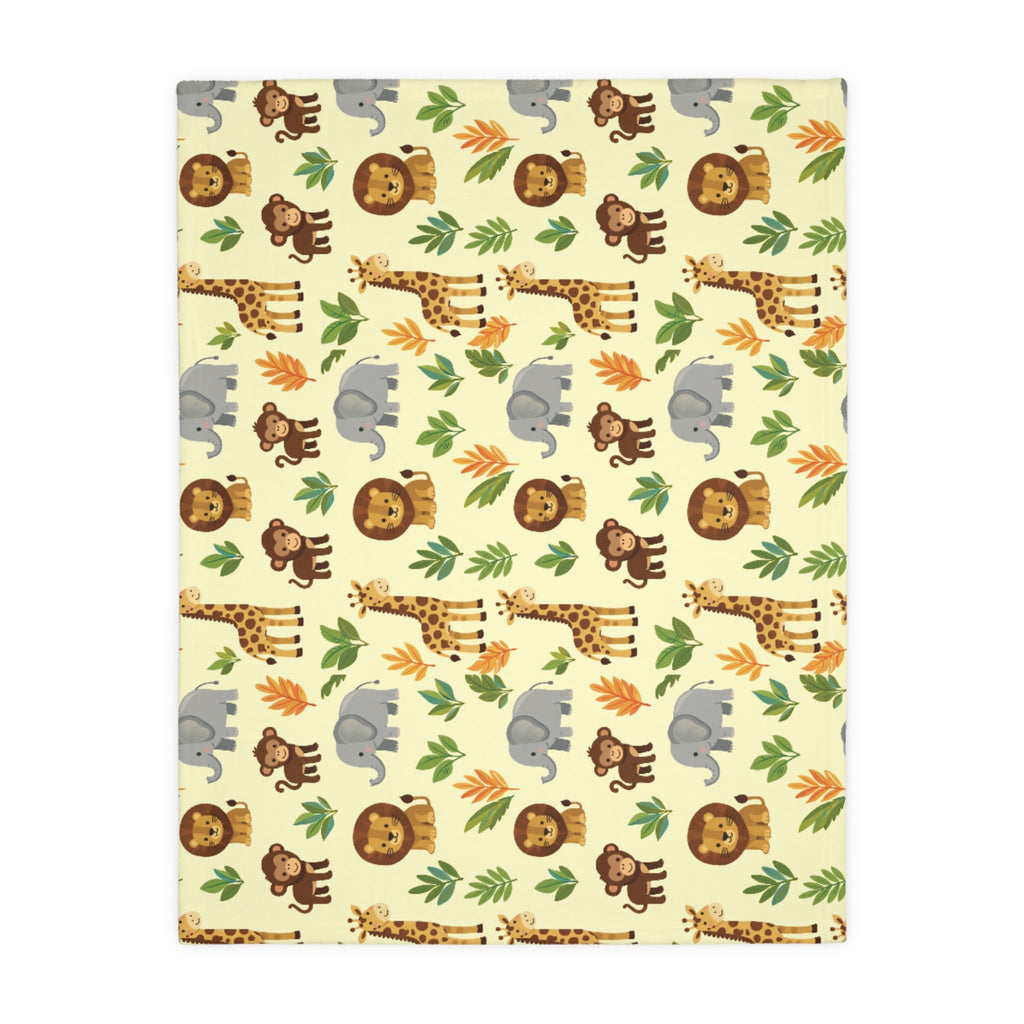 Safari Pals Velveteen Microfiber Baby Blanket