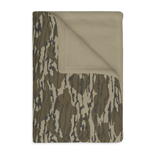 Bottomland Camouflage Fleece Throw Blanket 40x30