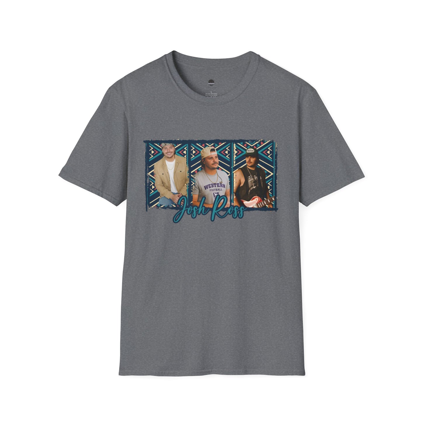 Josh Ross Country Artist Inspired Triple Aztec Digital Drawing Softstyle T-Shirt