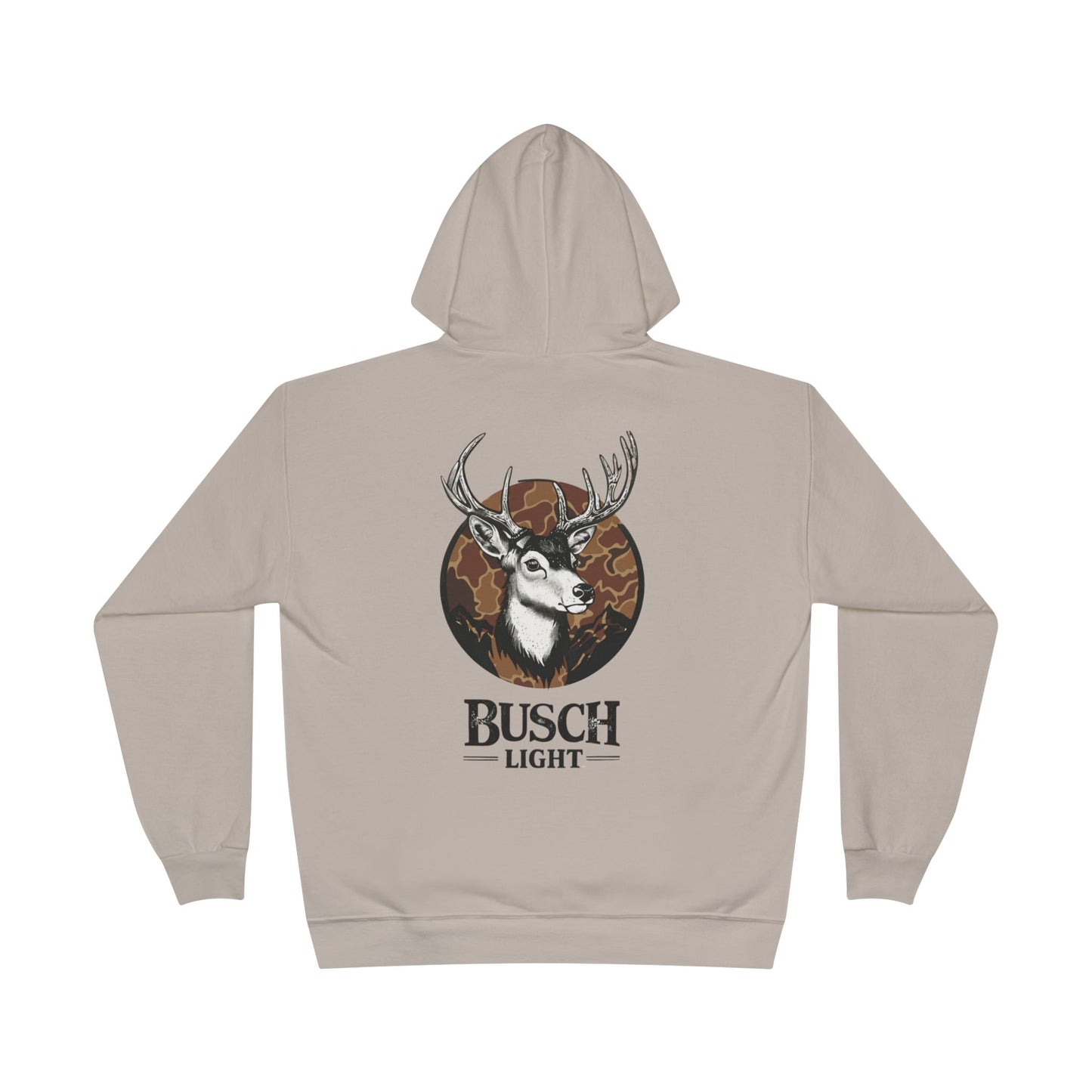 Busch Light Style Camo Deer Hanes Ecosmart 50/50 Pullover Hoodie