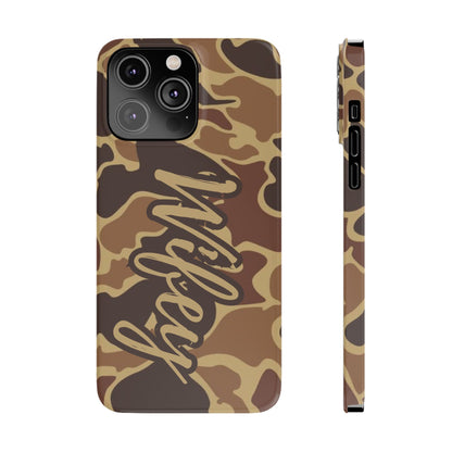 Camouflage Duck Waterfowl Slim IPhone Case - 'Wifey' Design