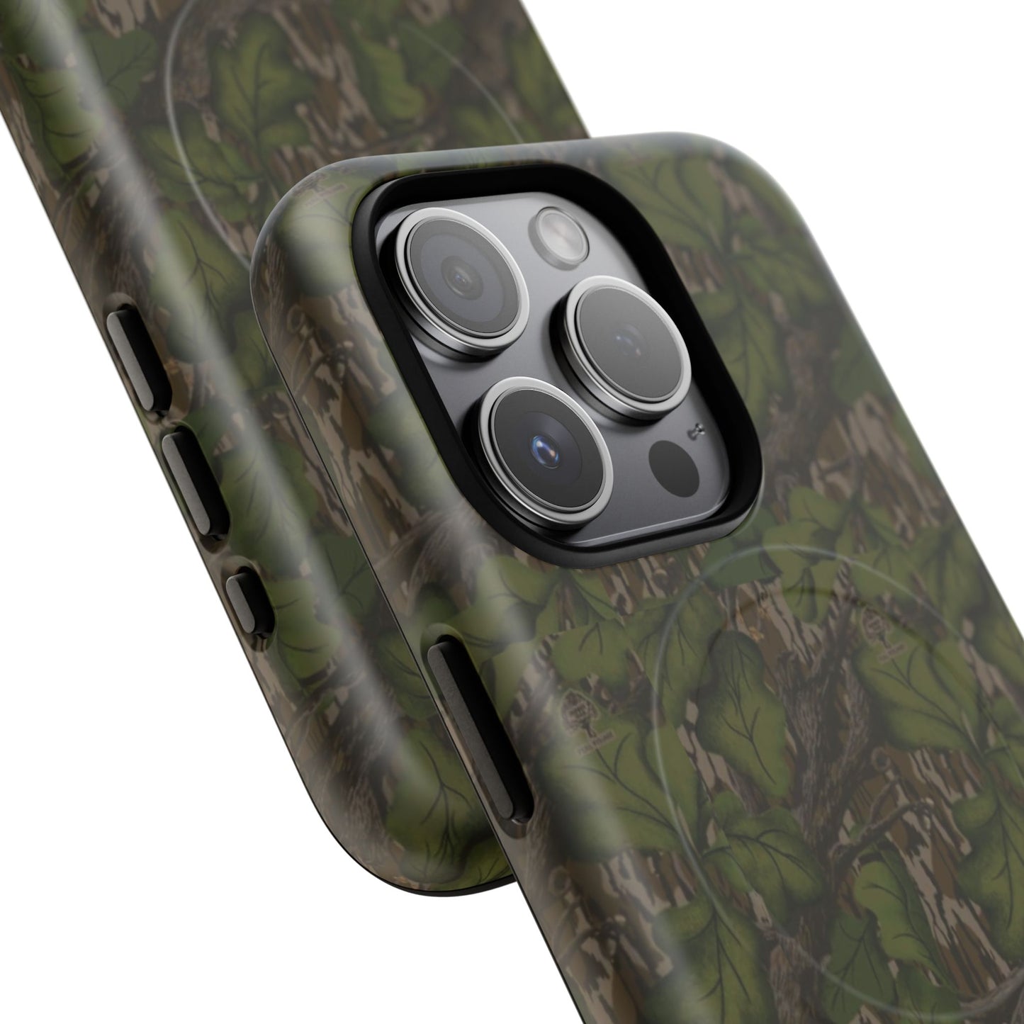 Full Foliage Camouflage Magnetic Impact-Resistant Phone Case for Apple iPhone Models