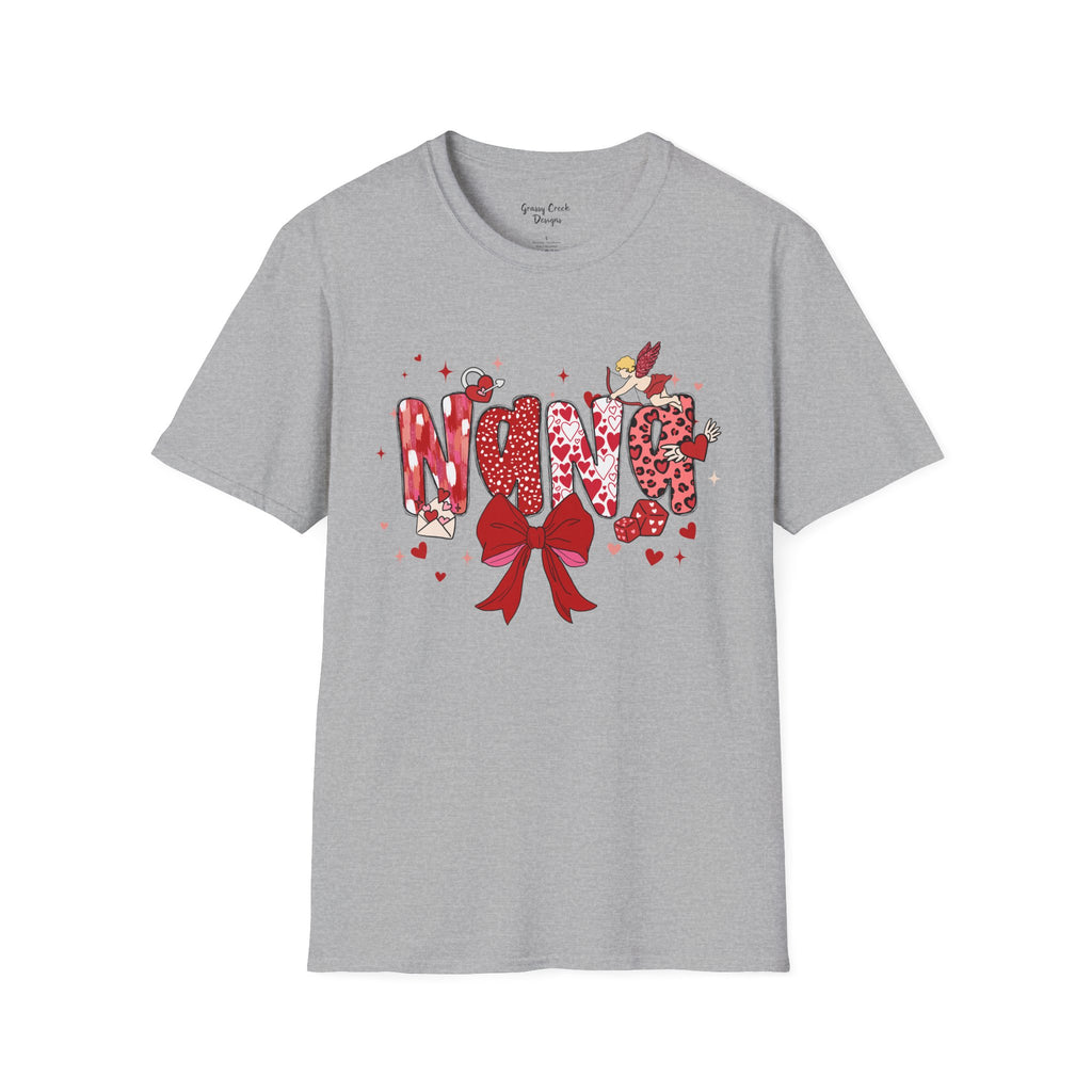 Nana Doodle Letter Valentine's Day Graphic T-Shirt