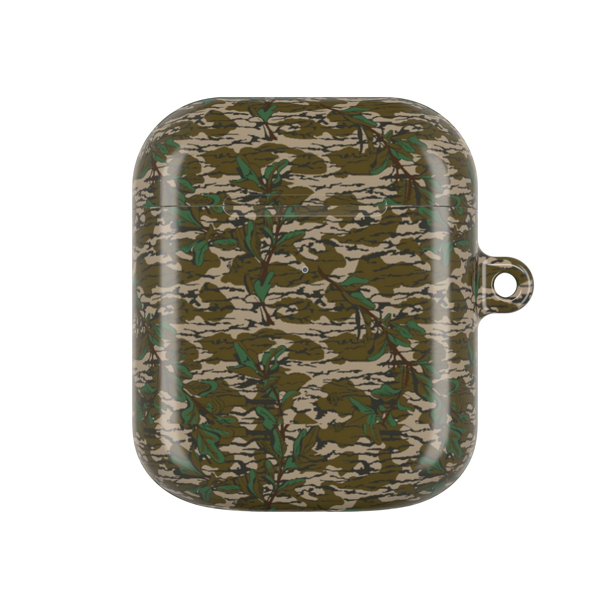 Camouflage Greenleaf AirPod Gen 2 & Pro Gen 2 Cases — Protective Cover with Keyring Loop