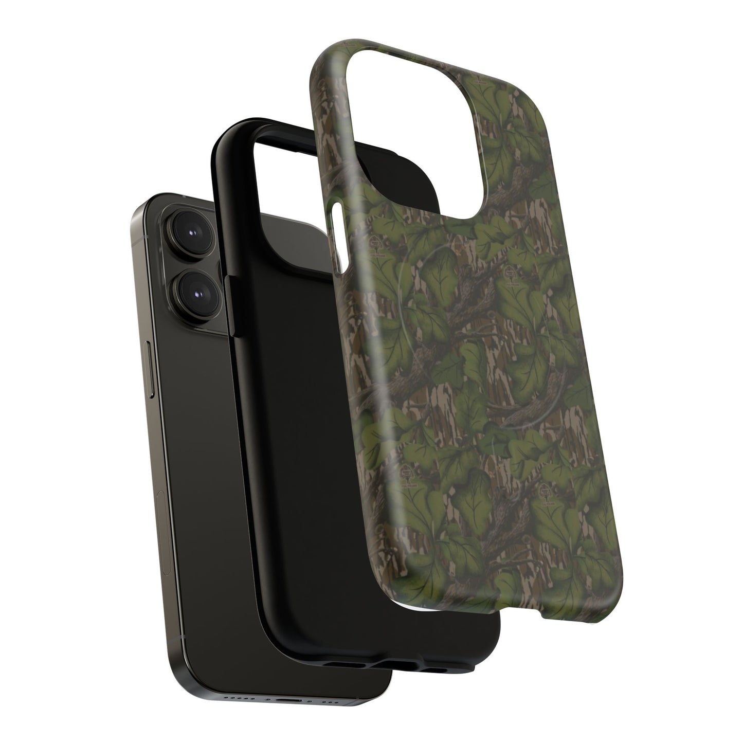 Full Foliage Camouflage Magnetic Impact-Resistant Phone Case for Apple iPhone Models
