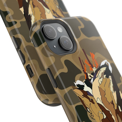 Old School Camouflage Mallard Duck Hanging Hunting Tough Magnetic iPhone Case