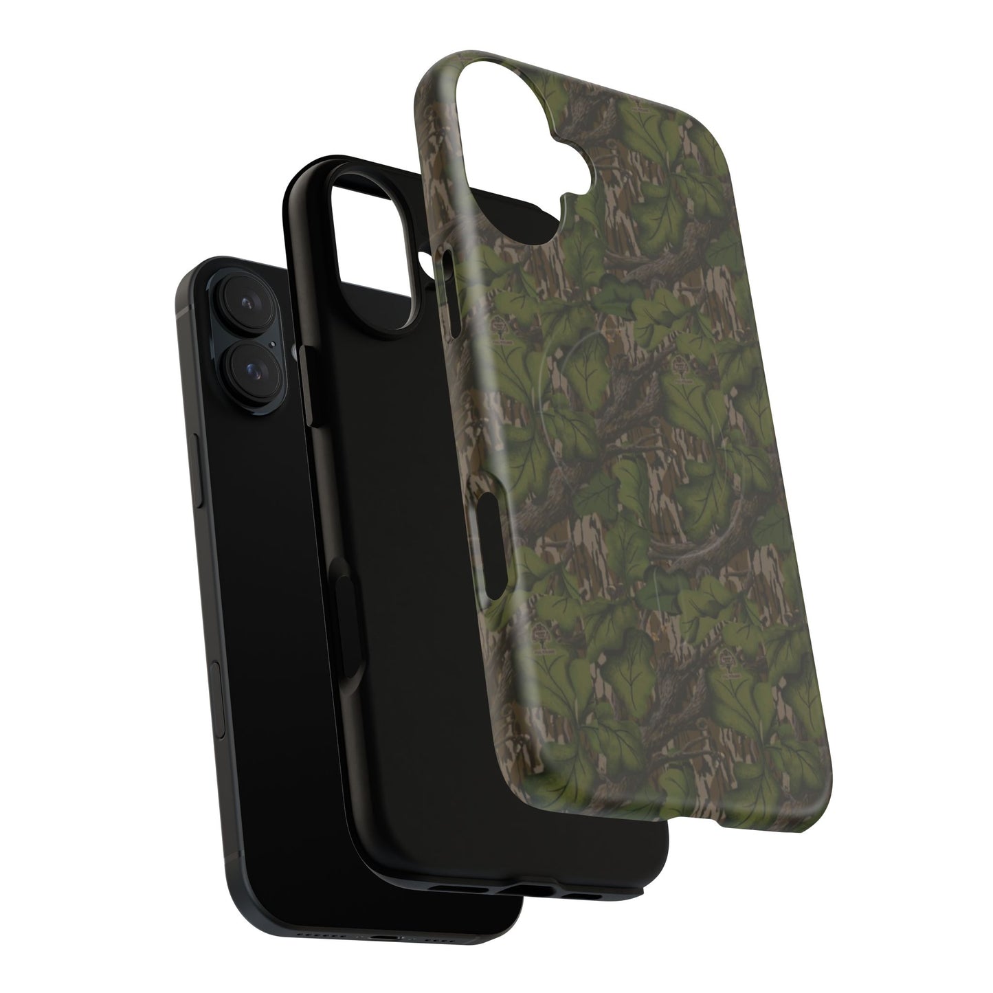 Full Foliage Camouflage Magnetic Impact-Resistant Phone Case for Apple iPhone Models