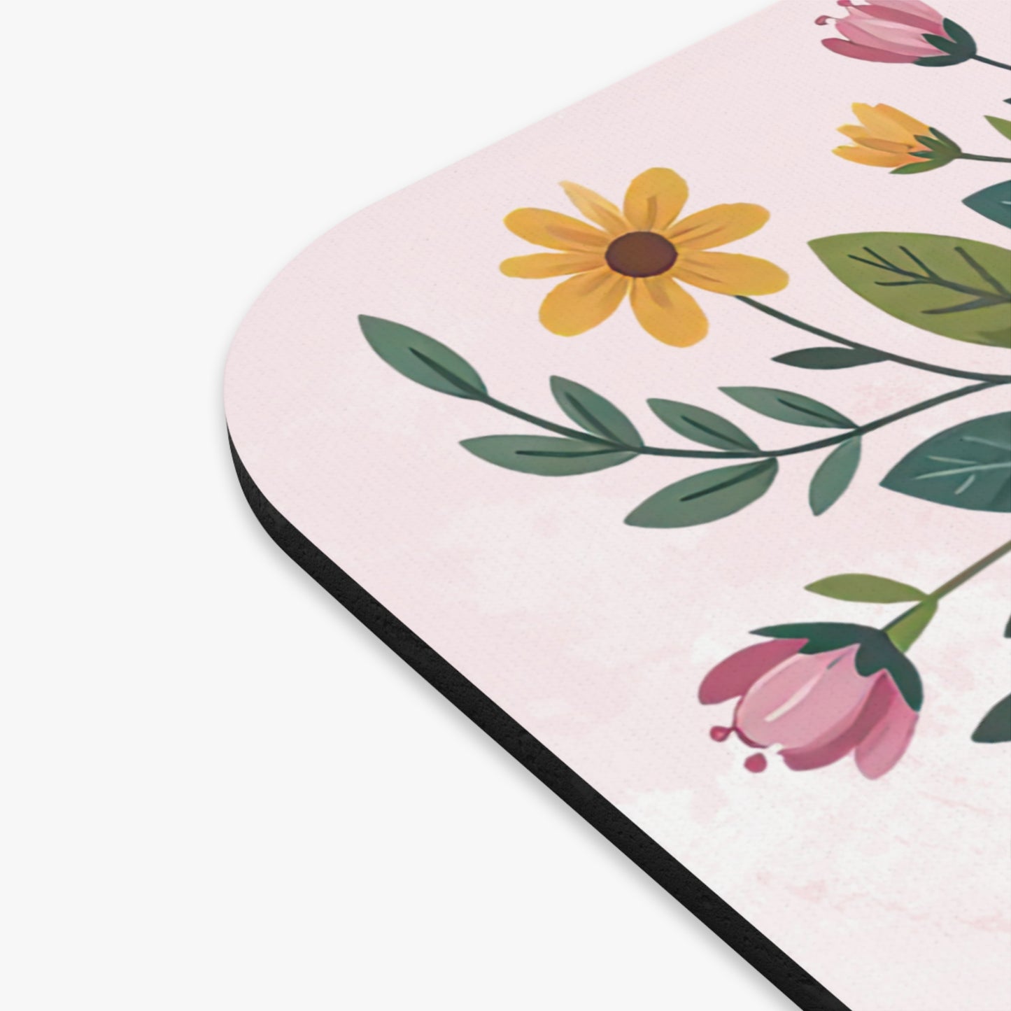 Rustic Floral Cross Mouse Pad Country Girl Faith and Chickens