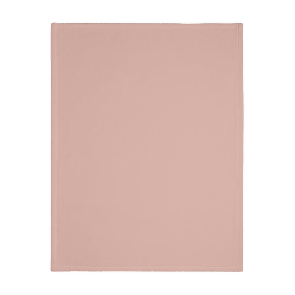 Dusty Rose Garden Stripes Velveteen Microfiber Baby Blanket