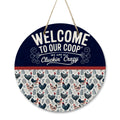 Rustic Chicken Coop Wooden Door Sign – Cluckin’ Crazy Farmhouse Décor
