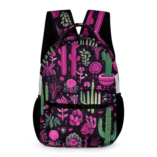 Neon Cactus Craze Backpack