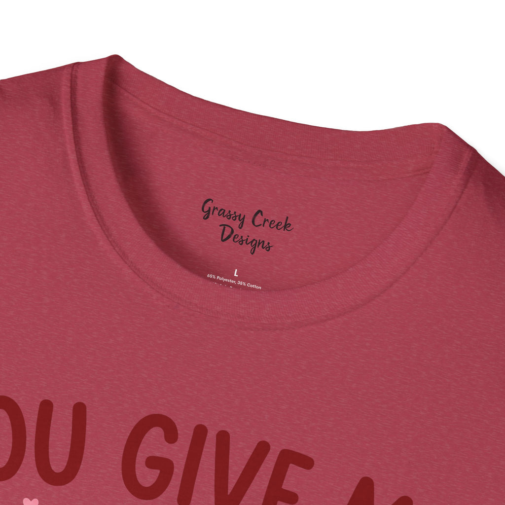 You Give Me Tachycardia Humorous Nurse Valentine's Day Graphic T-Shirt