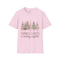 Twinkle Lights & Merry Nights Christmas Graphic T-Shirt