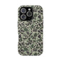 Green Old School Camo Tough Magnetic iPhone Case