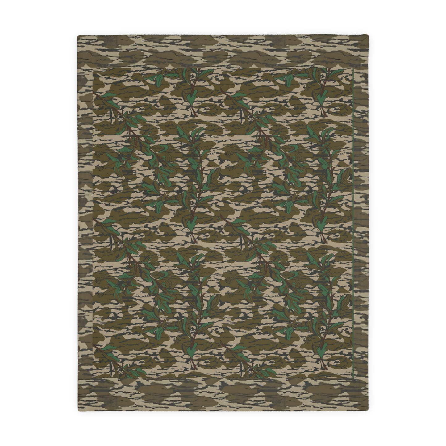 Greenleaf Camouflage Fleece Throw Blanket 40x30