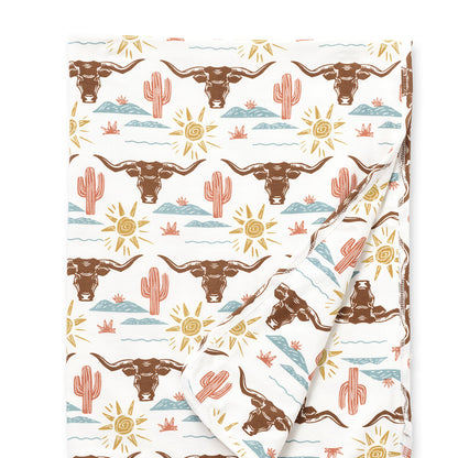 Happy Trails Bamboo Stroller Blanket