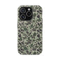 Green Old School Camo Tough Magnetic iPhone Case