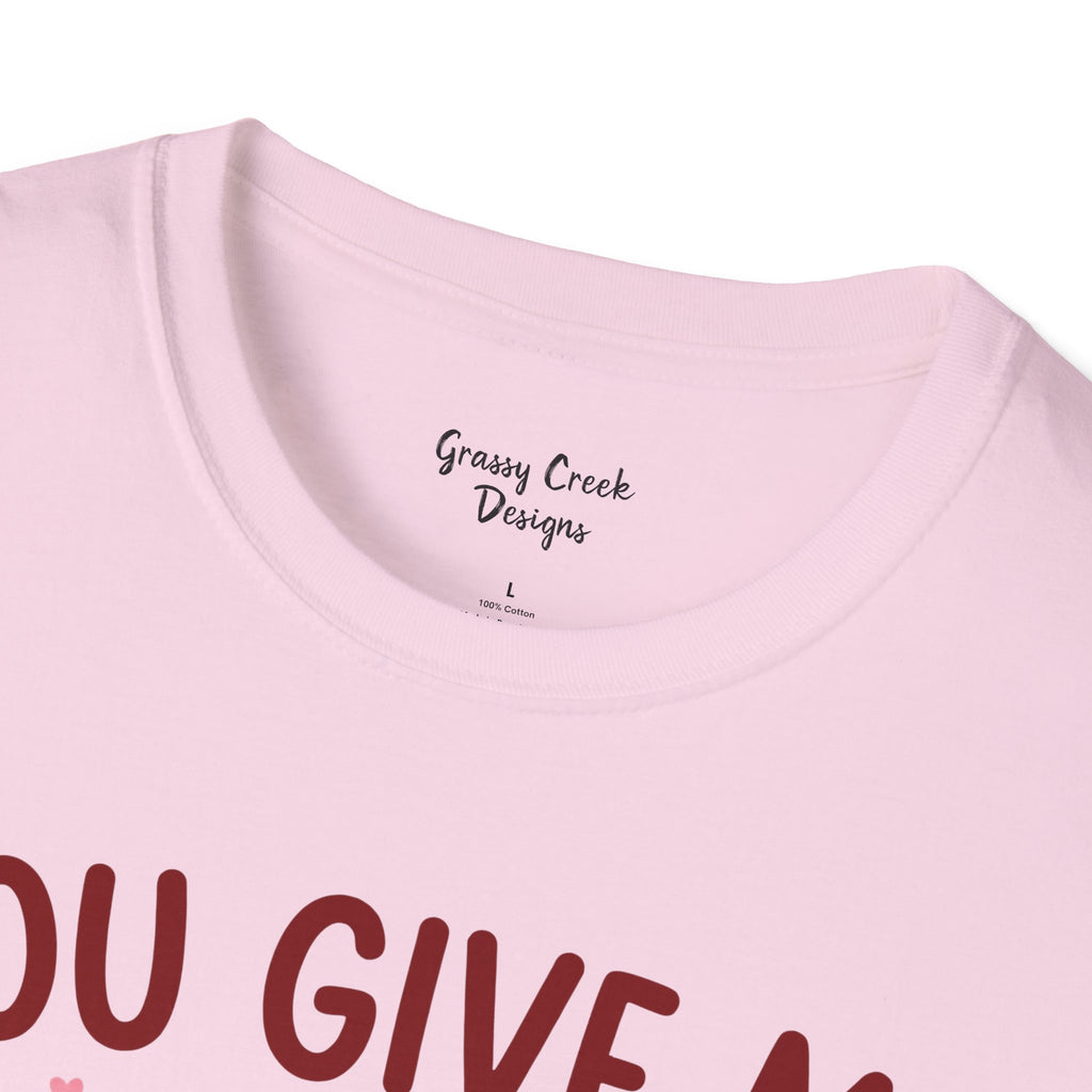You Give Me Tachycardia Humorous Nurse Valentine's Day Graphic T-Shirt