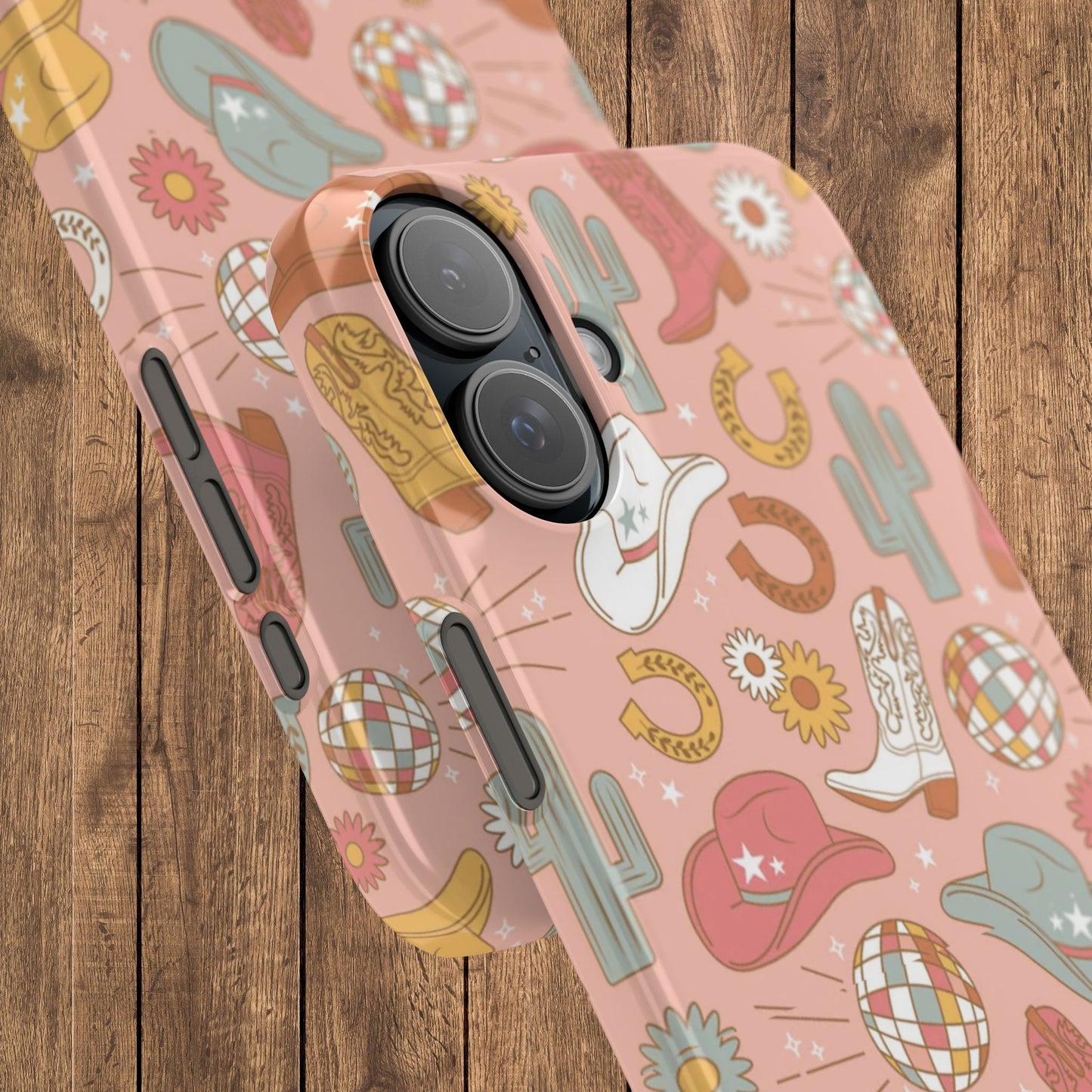 Disco Cowgirl Pink Slim iPhone Case