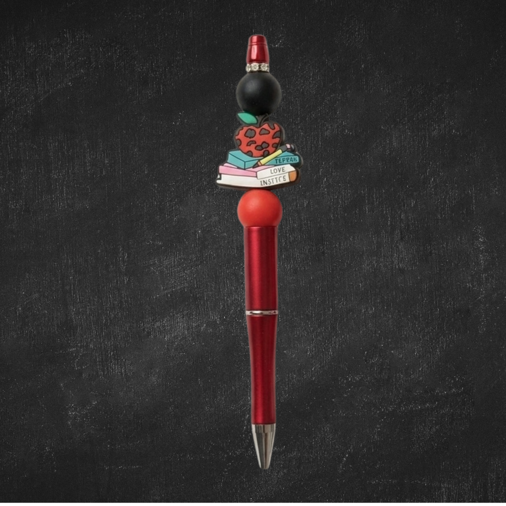 Handmade Silicone Beaded Pen Set for Teachers - Set of 2 - Teacher Appreciation Gift
